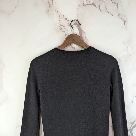Everlane Sweater Womens XXS 2XS Black The Cashmere Crewneck Pullover Cla… - Picture 8 of 13